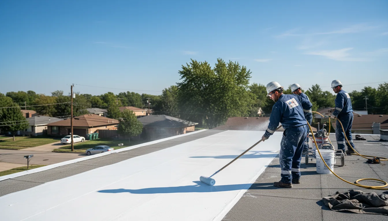 Commercial roof coating in Driftwood, PA near me